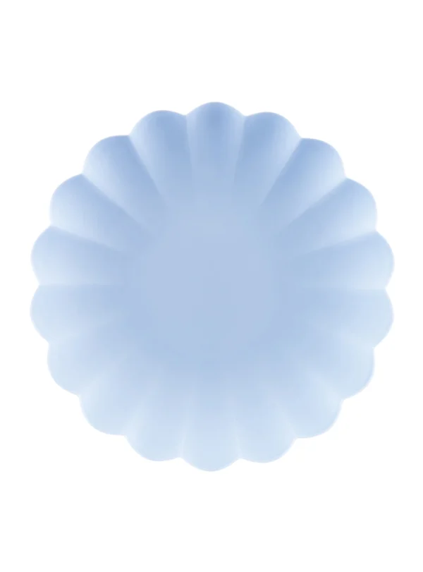 Πλαστικά Πιάτα Frill Σιέλ (4τμχ)