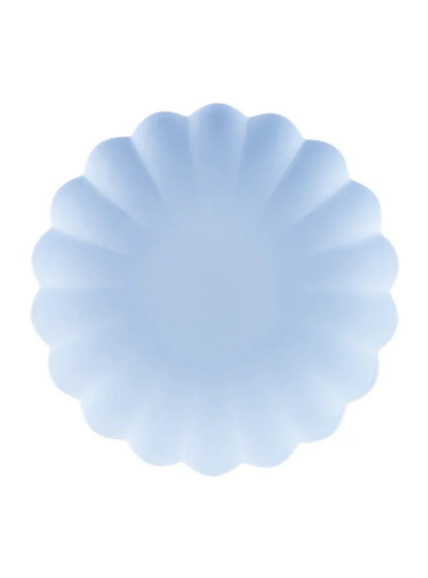 Πλαστικά Πιάτα Frill Σιέλ (4τμχ)