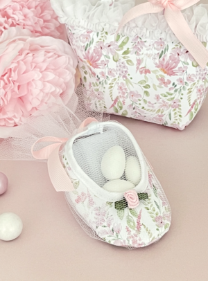 Μπομπονιέρα Βάπτισης μπαρετάκι Spring In Pink