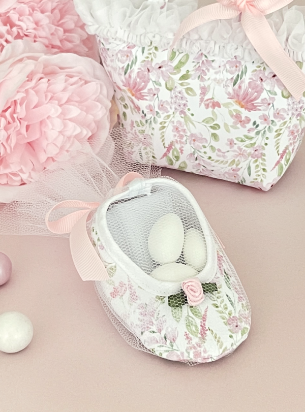 Μπομπονιέρα Βάπτισης μπαρετάκι Spring In Pink