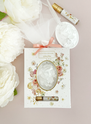 Μπομπονιέρα Βάπτισης Κεραμίκο Αρωματικό Almond Pudding