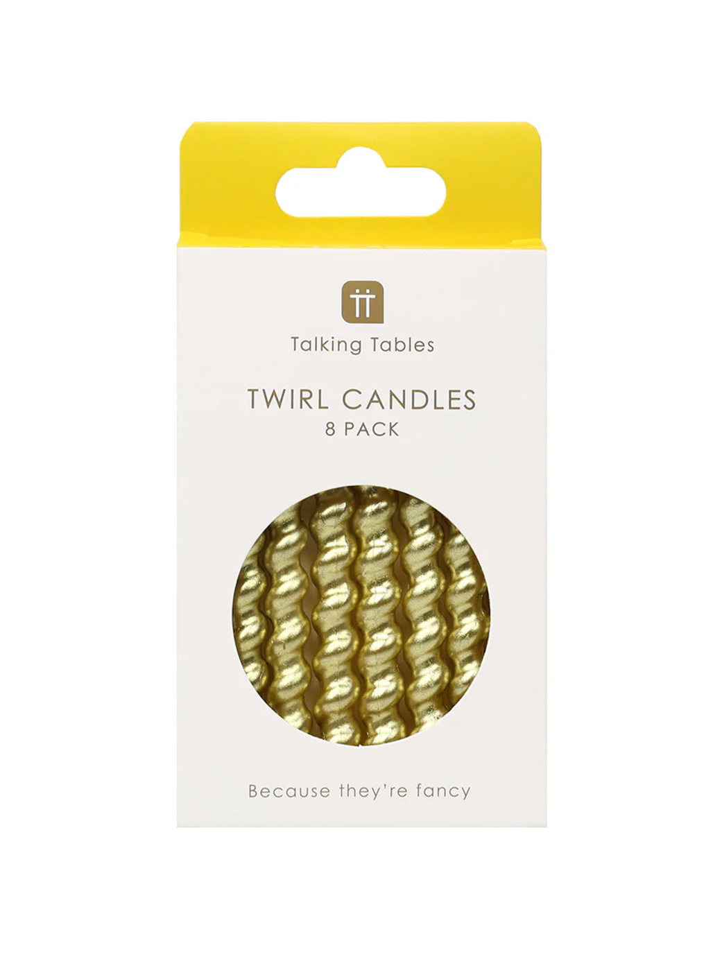 Χρυσά Κεράκια Luxe Twirl ( 8τμχ )