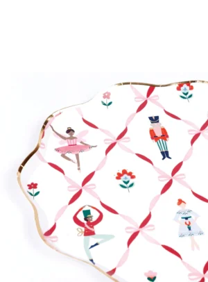 Πιάτα Φαγητού Καρυοθραύστης Μπαλέτο (8τμχ)