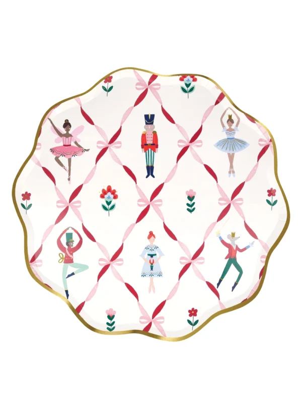 Πιάτα Φαγητού Καρυοθραύστης Μπαλέτο (8τμχ)