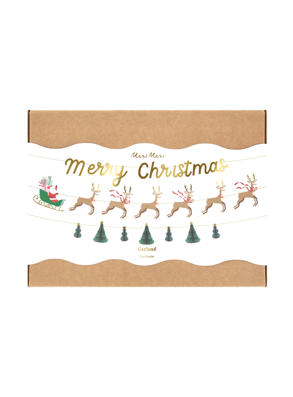 Γιρλάντα με Έλκηθρο & Τάρανδους