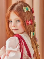 Meri Meri Sequin & Velvet Mini Bow Hairclips (6τμχ)