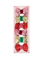 Meri Meri Sequin & Velvet Mini Bow Hairclips (6τμχ)
