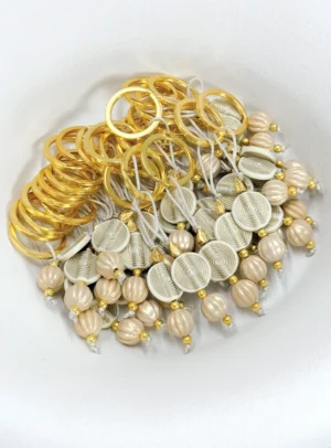 Μαρτυρικά Βάπτισης Μπρελόκ με Χάντρες και Διακοσμητικά Στοιχεία