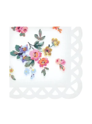 Χαρτοπετσέτες Μεγάλες Floral Basketweave ( 16 τμχ )