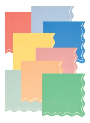 Χαρτοπετσέτες Μεγάλες Mixed Wavy Line ( 16 τμχ )