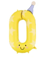 27241-27241.webp Μπαλόνι Αριθμός 0 Happy Party 86cm