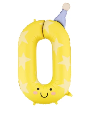 Μπαλόνι Αριθμός 0 Happy Party 86cm
