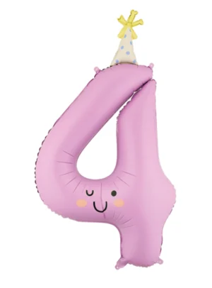 Μπαλόνι Αριθμός 4 Happy Party 86cm