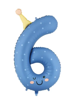 Μπαλόνι Αριθμός 6 Happy Party 86cm
