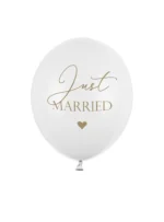 27259-27259.webp Μπαλόνια Just Married Λευκά