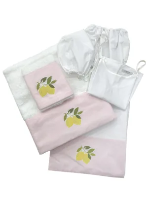 Λαδόπανα Βάπτισης Lemon In Pink