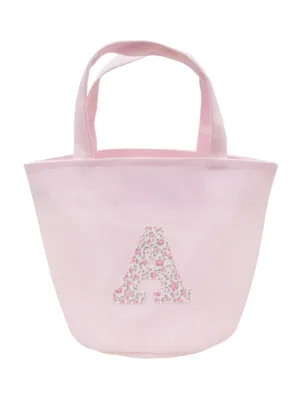 Τσαντάκι Μαρτυρικών Βάπτισης Floral Monogram 